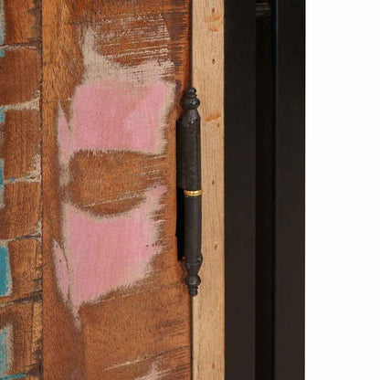 Nachtkastje Multikleur 38 x 33 x 58 cm massief gerecycled hout