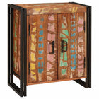 Nachtkastje 38x33x58 cm multikleur gerecycled hout