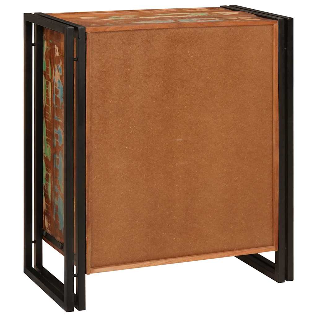 Nachtkastje Multikleur 38 x 33 x 58 cm massief gerecycled hout