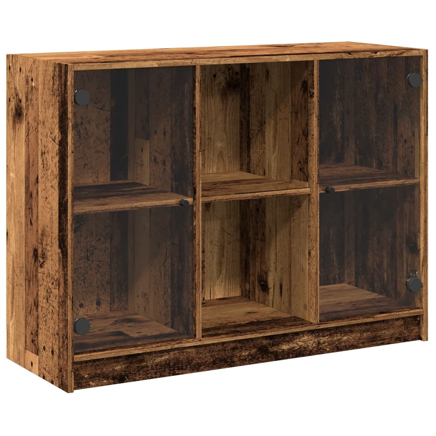 Dressoir 102x37x75,5 cm bewerkt hout oud houtkleurig