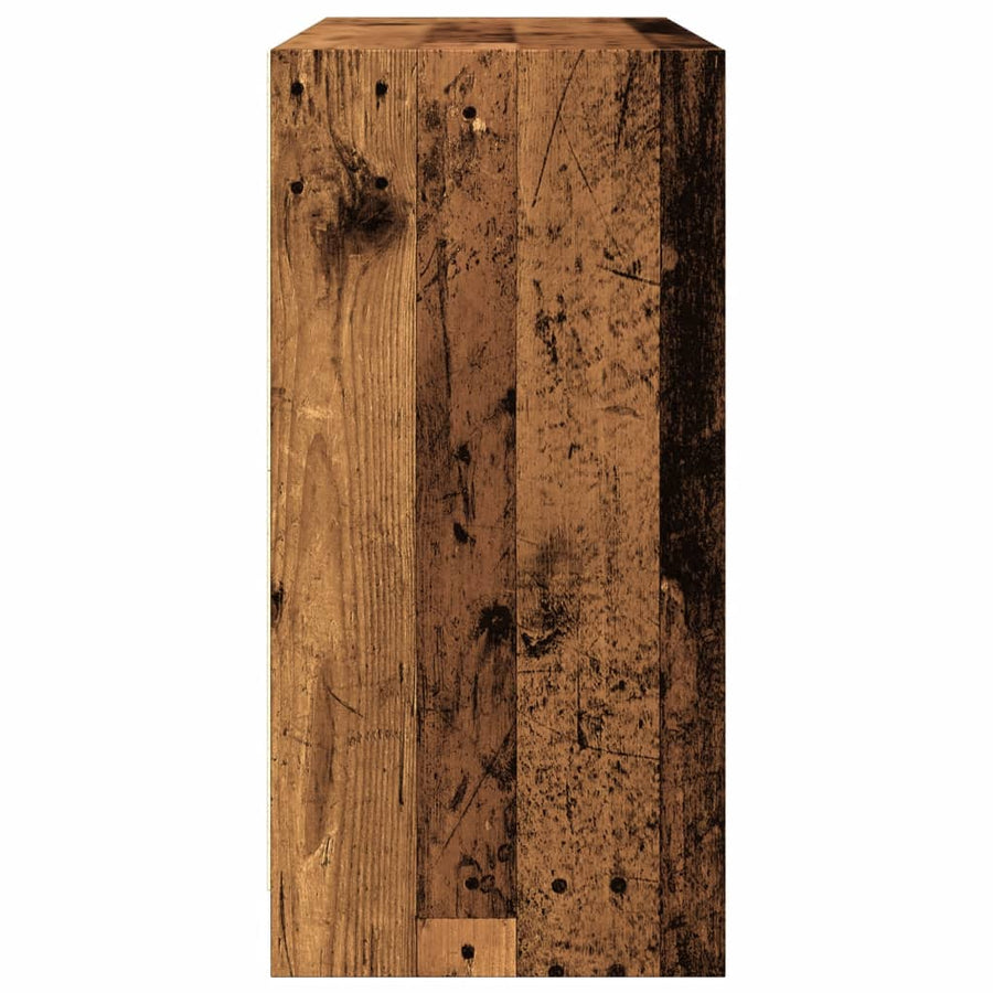 Dressoir 102x37x75,5 cm bewerkt hout oud houtkleurig