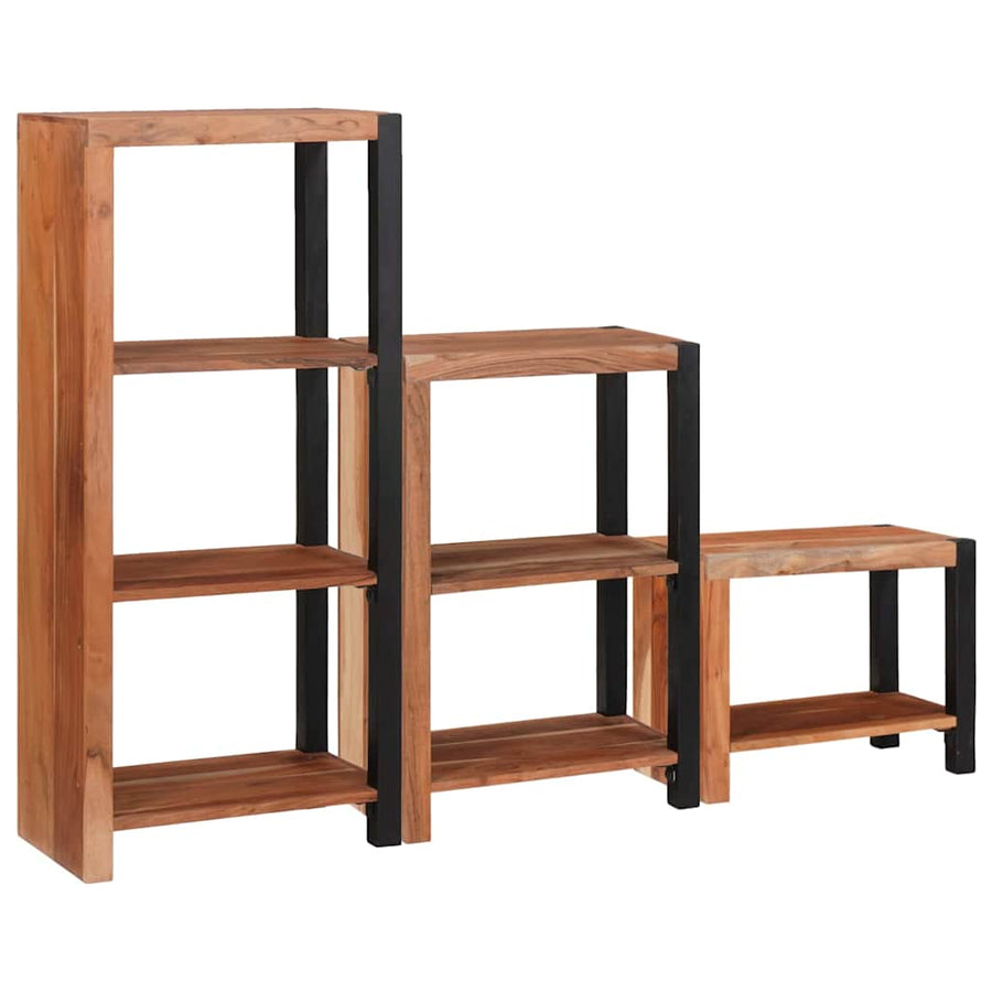 Boekenkast 3 pcs Bruin 50 x 30 x 110 cm Massief Acaciahout