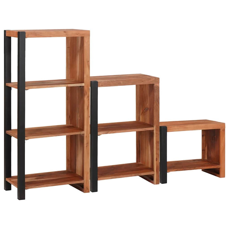 Boekenkast 3 pcs Bruin 50 x 30 x 110 cm Massief Acaciahout