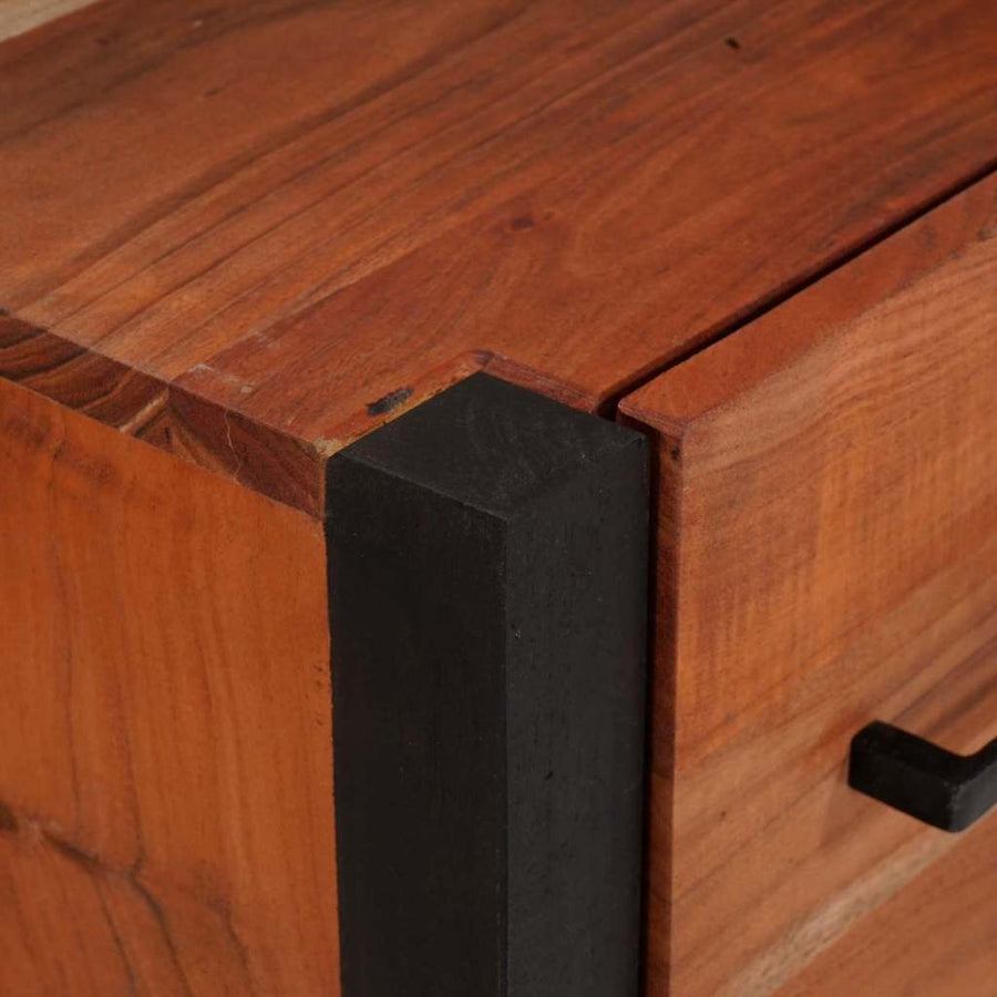 Dressoir 3 pcs Bruin 110 x 30 x 75 cm Massief Acaciahout