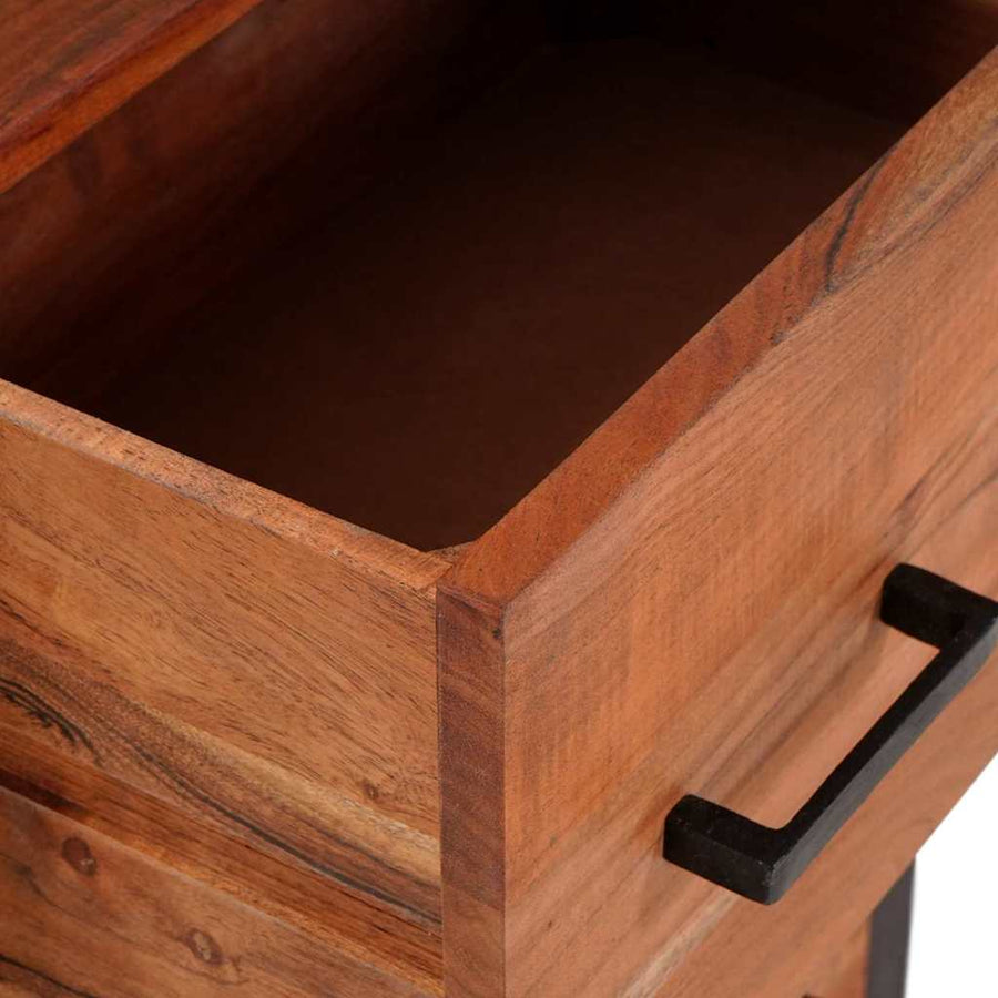 Dressoir 3 pcs Bruin 110 x 30 x 75 cm Massief Acaciahout