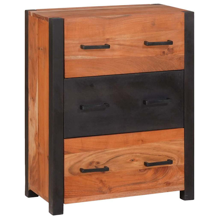 Dressoir 3 pcs Bruin 110 x 30 x 75 cm Massief Acaciahout