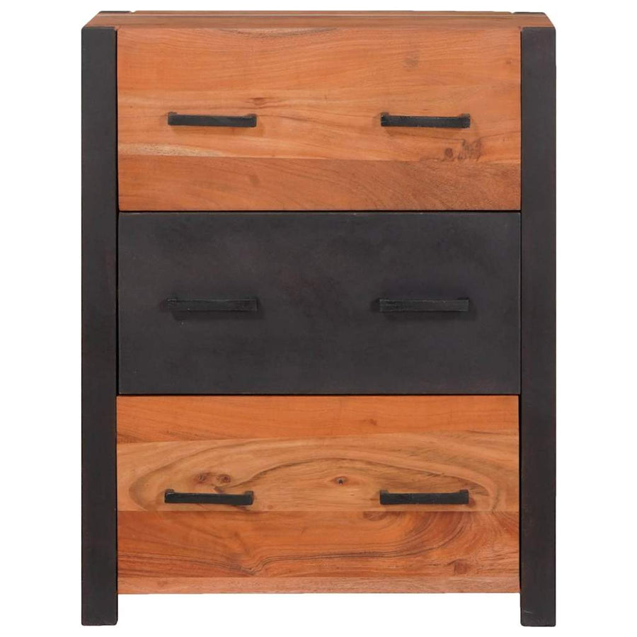 Dressoir 3 pcs Bruin 110 x 30 x 75 cm Massief Acaciahout