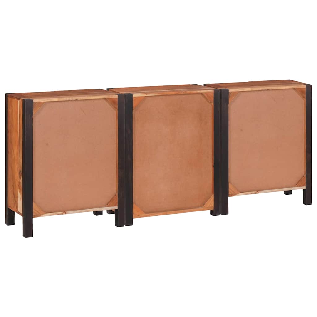 Dressoir 3 pcs Bruin 55 x 30 x 75 cm Massief acaciahout