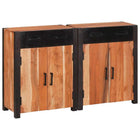 Dressoir massief acaciahout 110x30x75 cm bruin
