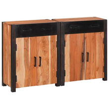 Dressoir 2 pcs Bruin 110 x 30 x 75 cm Massief acaciahout