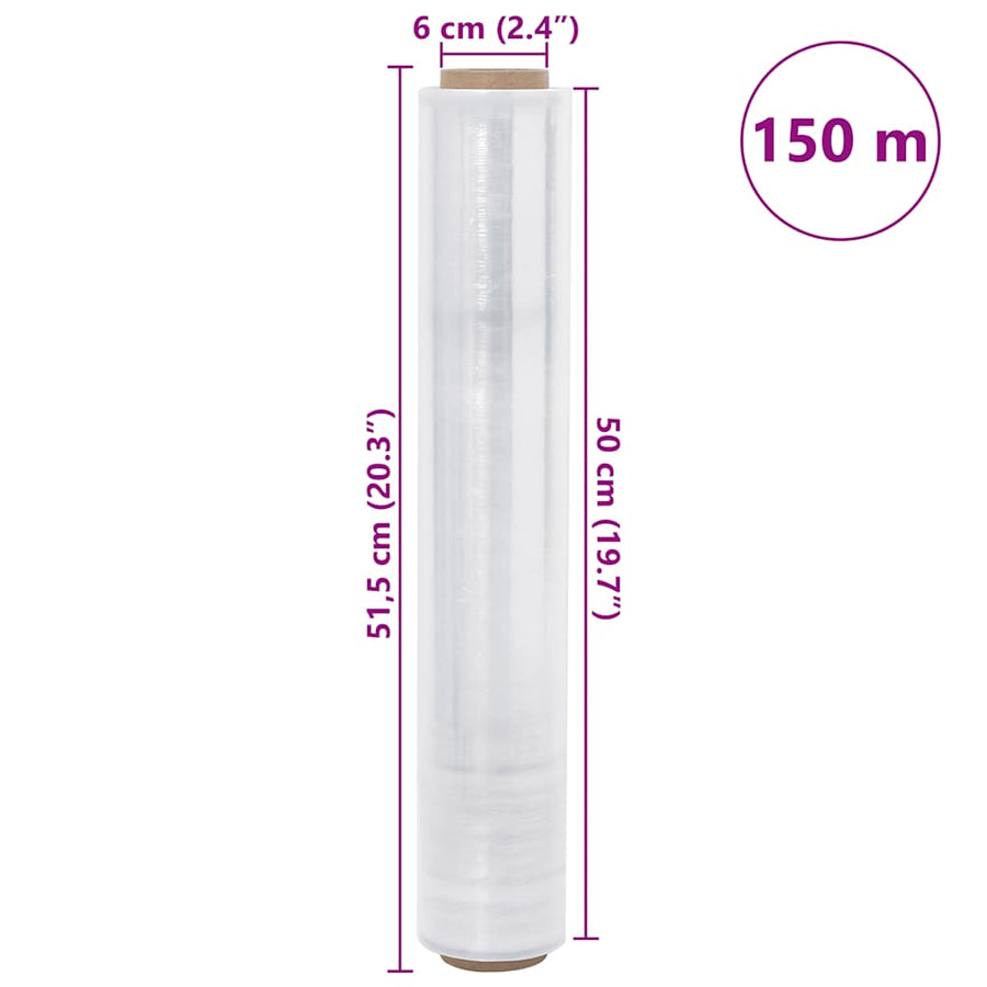 Stretchfilm 2 st transparant 17 μm 50 cm x 150 m