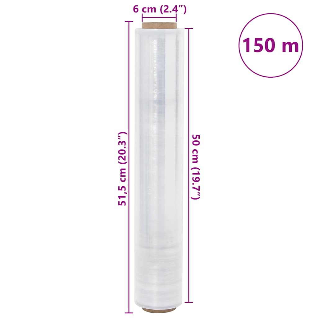 Stretchfilm 6 st transparant 30 μm 50 cm x 150 m