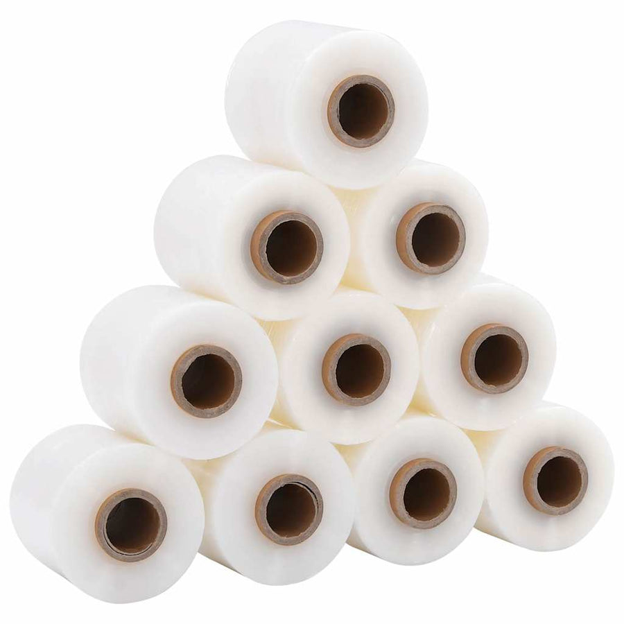 Stretchfilm met handvat 10 st transparant 23 μm 10 cm x 150 m