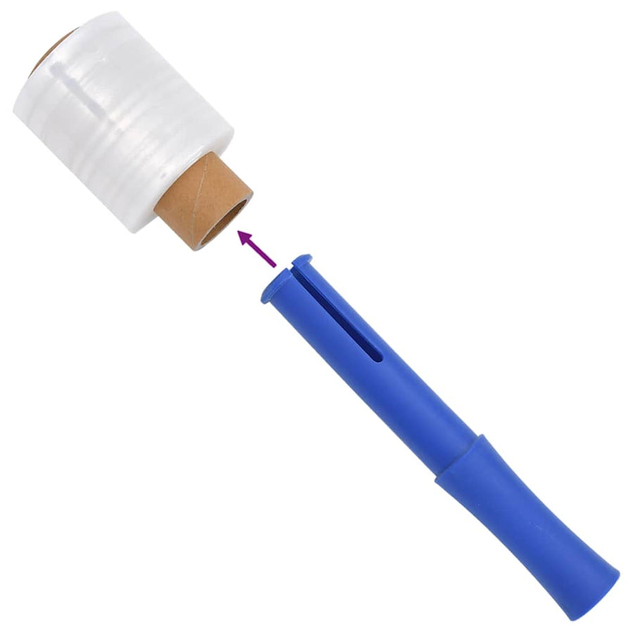 Stretchfilm met handvat 10 st transparant 23 μm 10 cm x 150 m