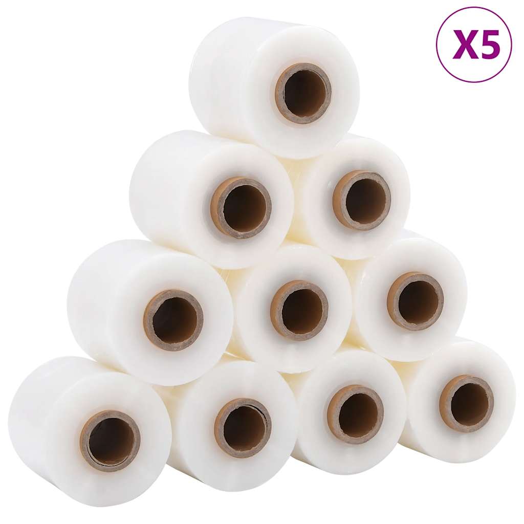 Stretchfolies 50 stuks transparant 23 µm 10 cm x 150 m
