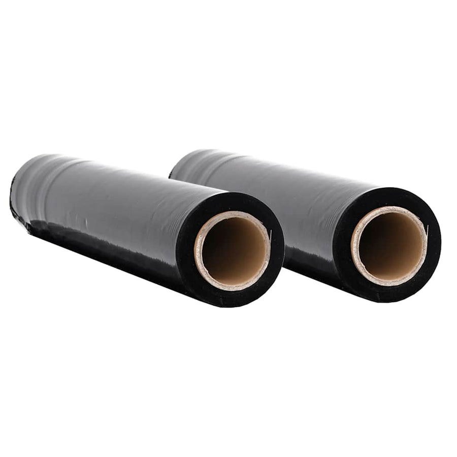 Stretchfilm 2 st 20 μm 50 cm x 300 m zwart