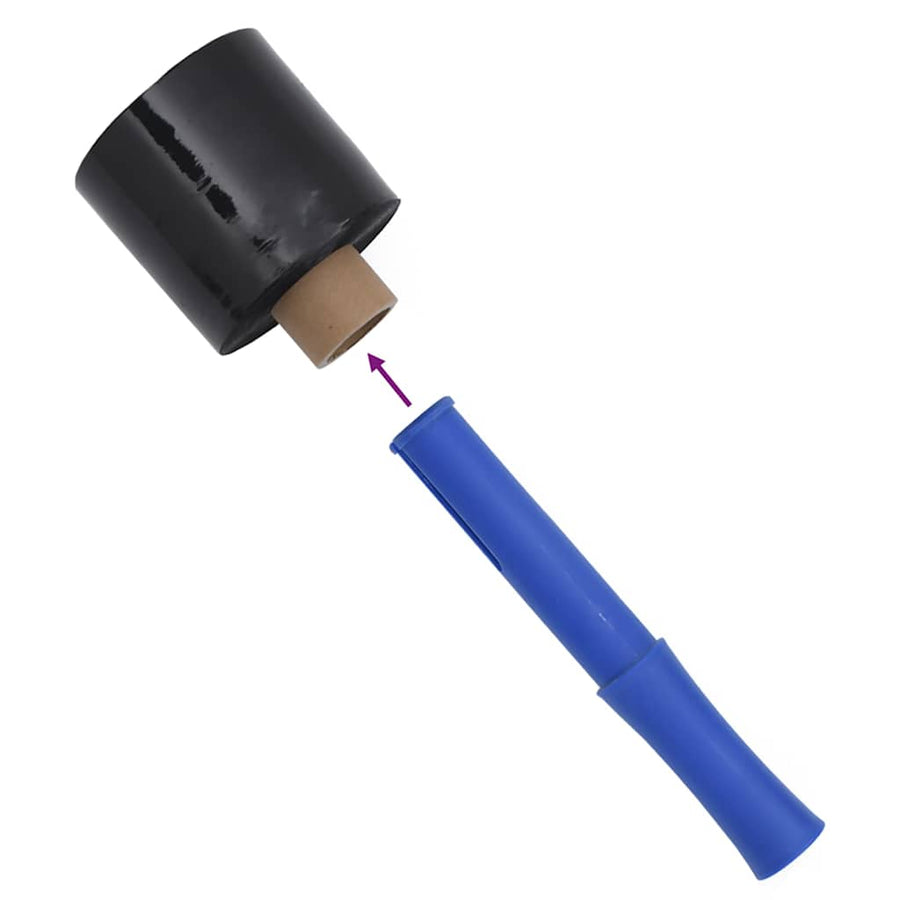 Stretchfolies 10 stuks zwart 23 µm 10 cm x 300 m