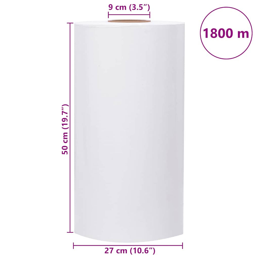 Agrarische stretchfilm 25 μm 50 cm x 1800 m wit