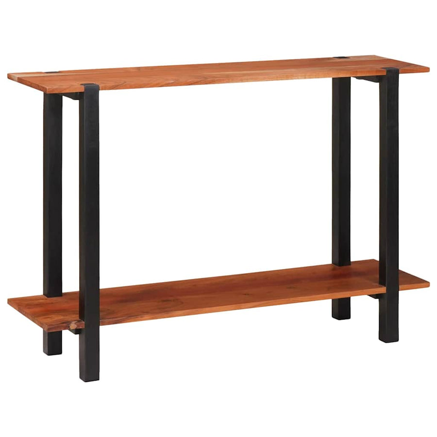 Wandtafel met plank met opslag Bruin en zwart 110 x 30 x 75 cm