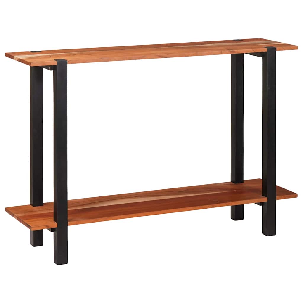 Wandtafel met plank met opslag Bruin en zwart 110 x 30 x 75 cm