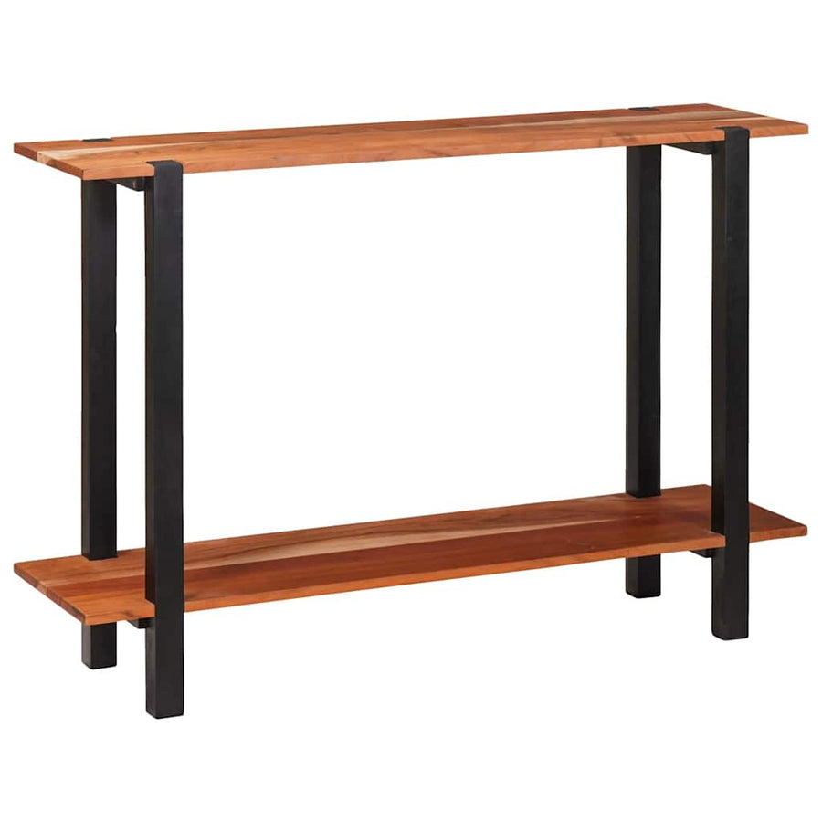 Wandtafel met plank met opslag Bruin en zwart 110 x 30 x 75 cm