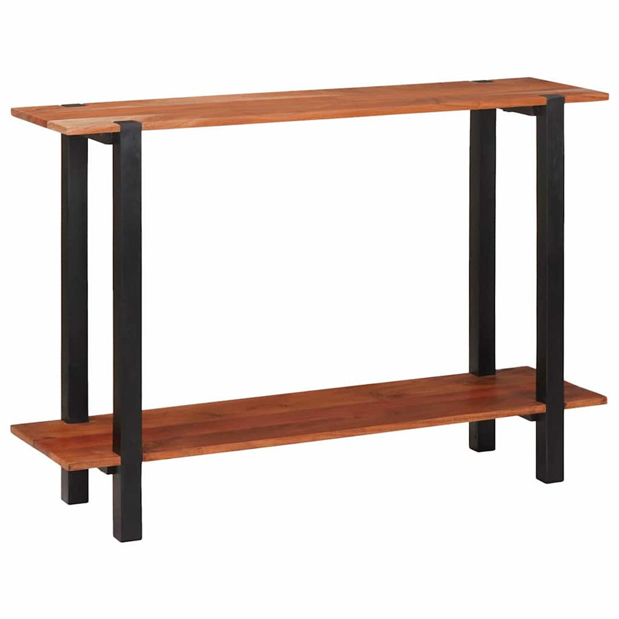 Wandtafel met plank met opslag Bruin en zwart 110 x 30 x 75 cm
