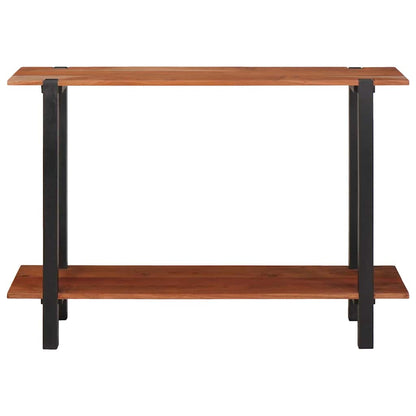 Wandtafel met plank met opslag Bruin en zwart 110 x 30 x 75 cm