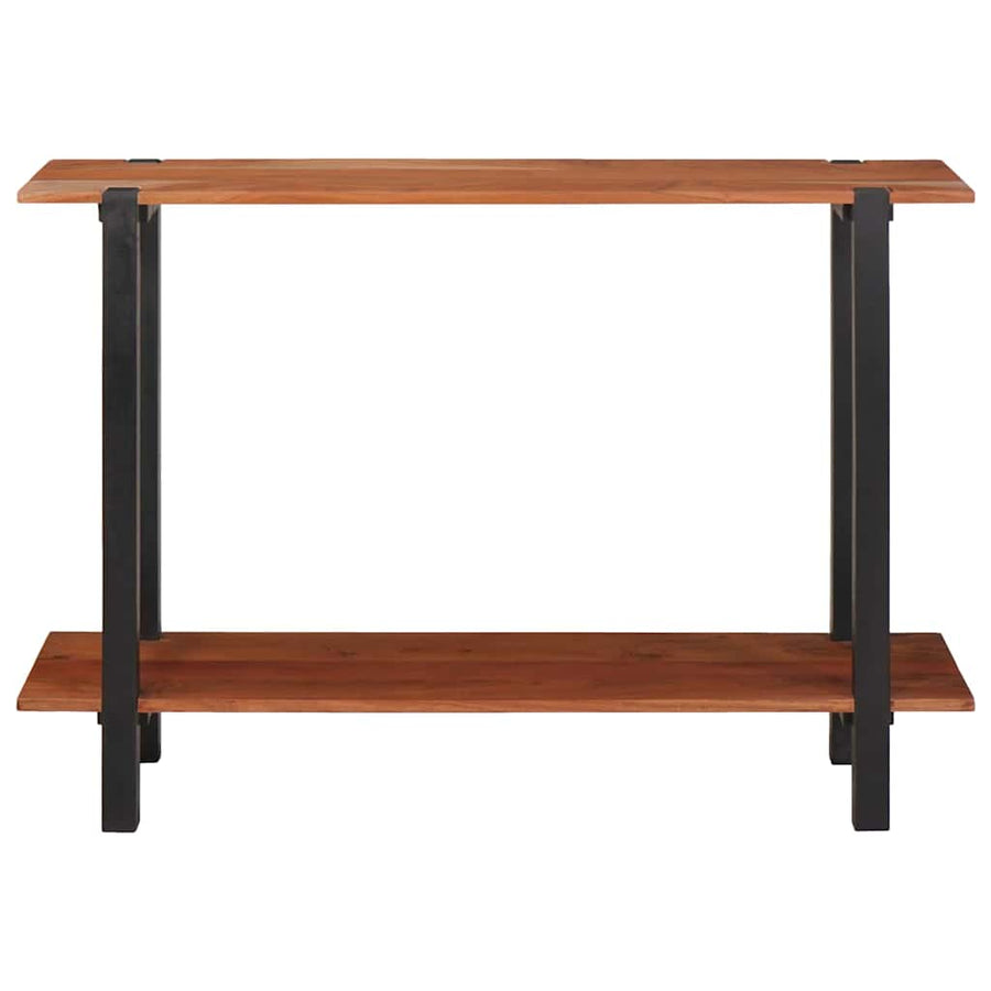 Wandtafel met plank met opslag Bruin en zwart 110 x 30 x 75 cm