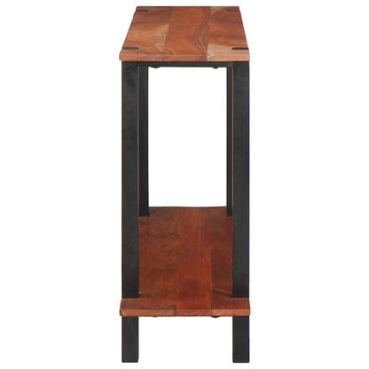 Wandtafel met plank met opslag Bruin en zwart 110 x 30 x 75 cm