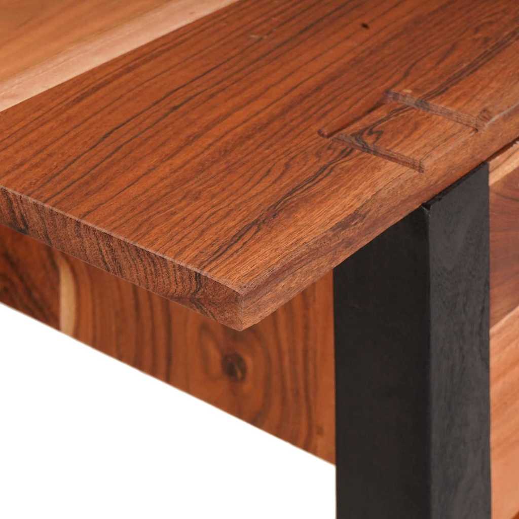 Wandtafel met lade Bruin 110 x 30 x 75 cm Massief acaciahout
