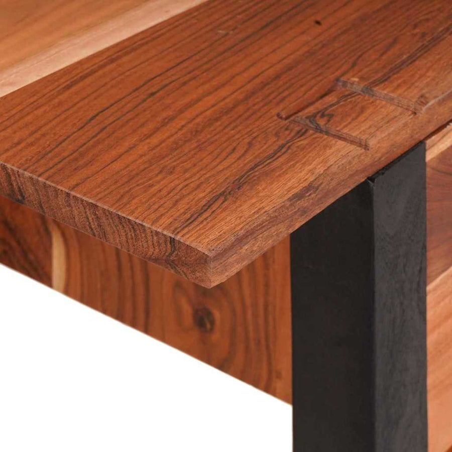 Wandtafel met lade Bruin 110 x 30 x 75 cm Massief acaciahout