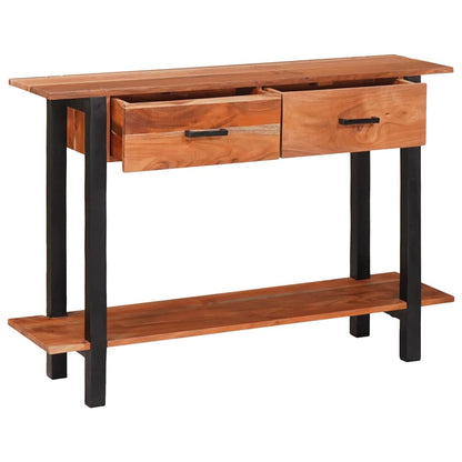 Wandtafel met lade Bruin 110 x 30 x 75 cm Massief acaciahout