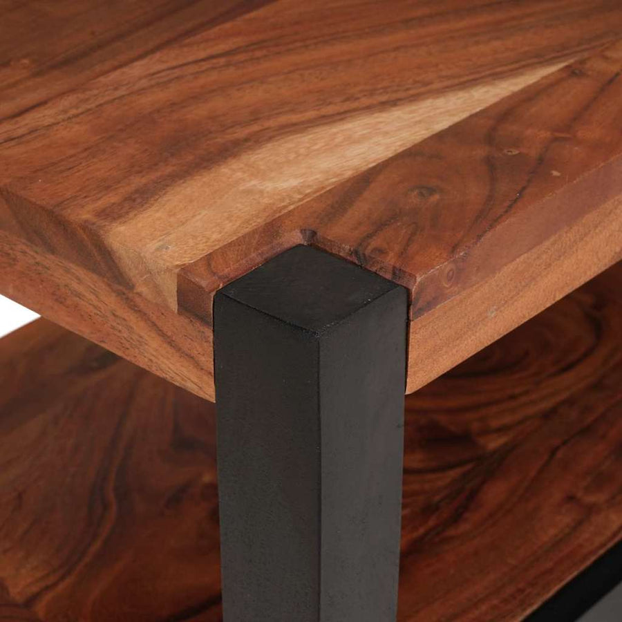 Mediakast met lade Bruin 110 x 30 x 40 cm Massief Acaciahout