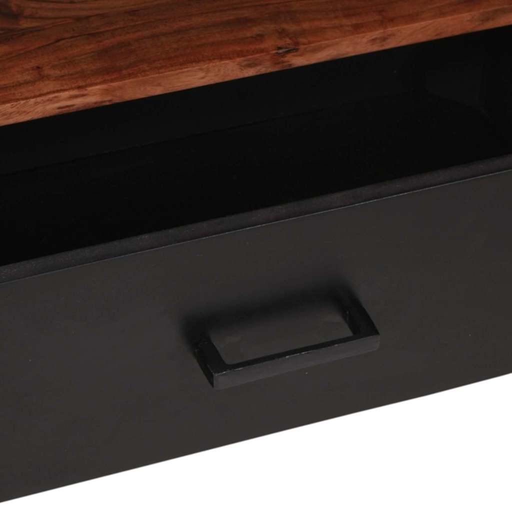 Mediakast met lade Bruin 110 x 30 x 40 cm Massief Acaciahout