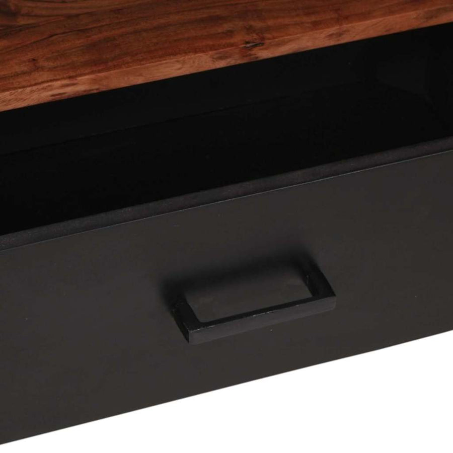 Mediakast met lade Bruin 110 x 30 x 40 cm Massief Acaciahout