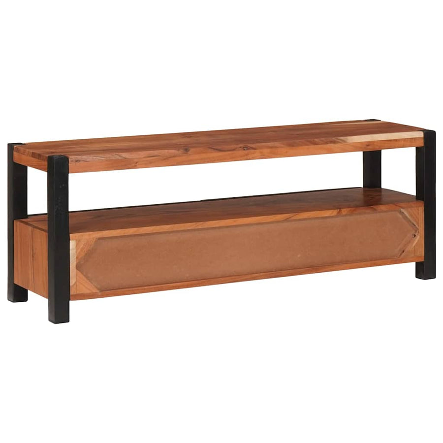 Mediakast met lade Bruin 110 x 30 x 40 cm Massief Acaciahout