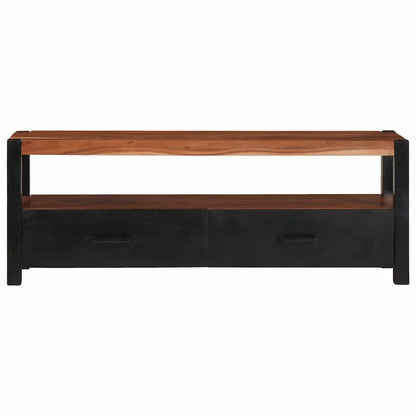 Mediakast met lade Bruin 110 x 30 x 40 cm Massief Acaciahout