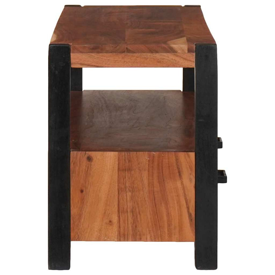 Mediakast met lade Bruin 110 x 30 x 40 cm Massief Acaciahout