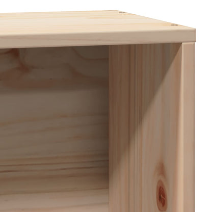 Bed met boekenkast zonder matras massief grenenhout 90x190 cm