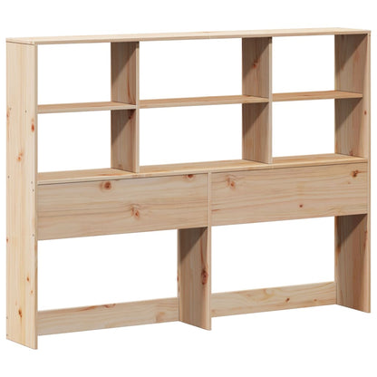 Bed met boekenkast zonder matras massief grenenhout 150x200 cm