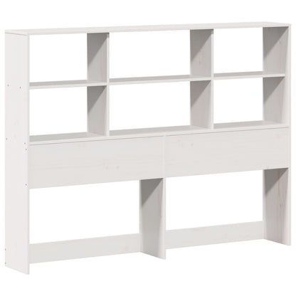 Bed Met Boekenkast Zonder Matras Grenenhout 120 x 200 cm Wit