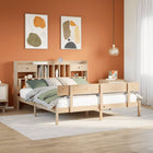 Bed met boekenkast zonder matras massief grenenhout 180x200 cm