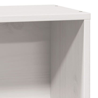 Bed Met Boekenkast Zonder Matras Grenenhout 75 x 190 cm Wit