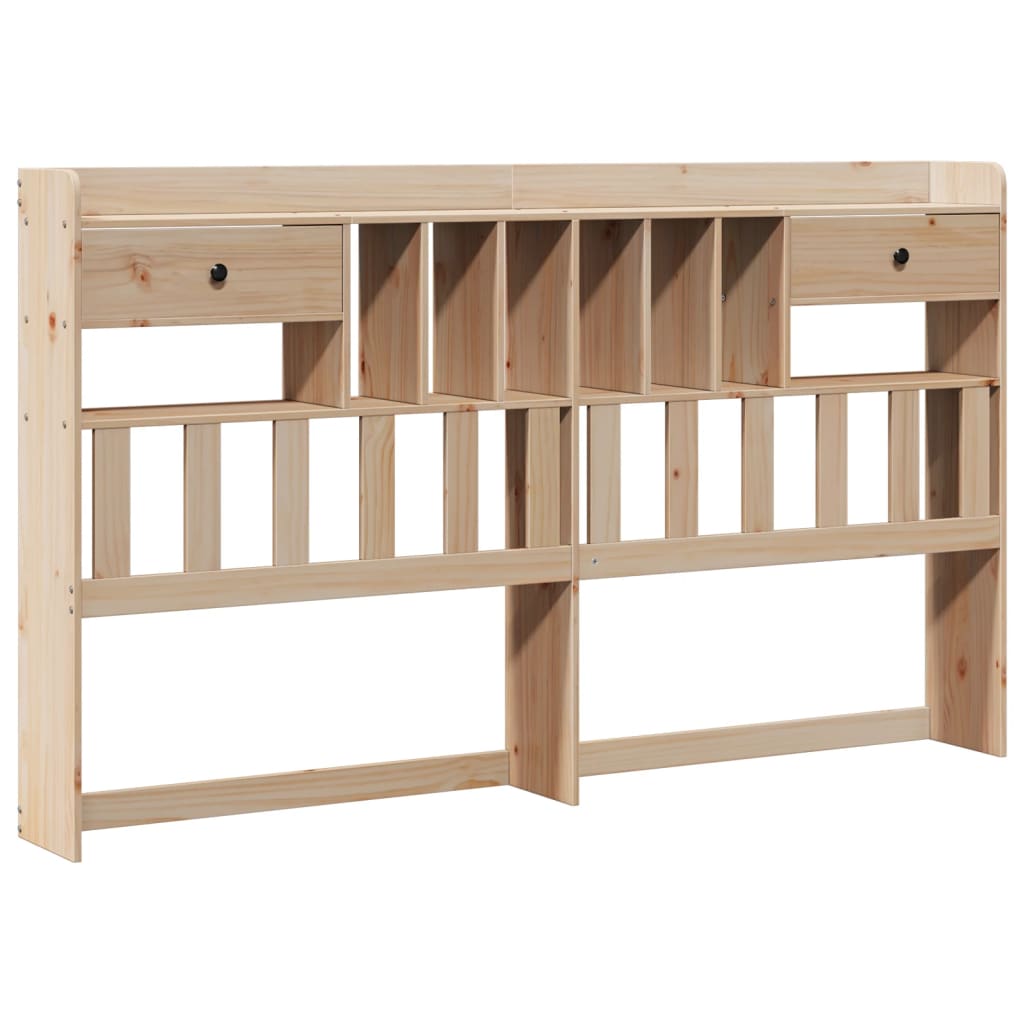 Bed Met Boekenkast Zonder Matras Massief Grenenhout 180X200 Cm