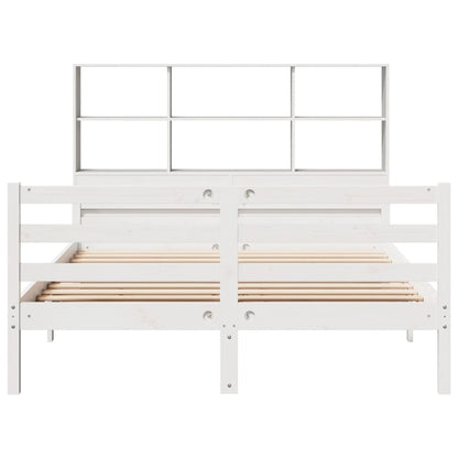 Bed Met Boekenkast Zonder Matras Grenenhout 160 x 200 cm