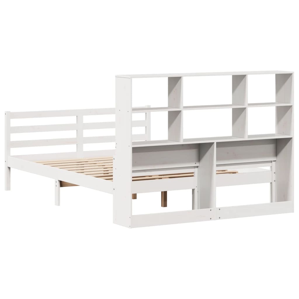 Bed Met Boekenkast Zonder Matras Grenenhout 160 x 200 cm