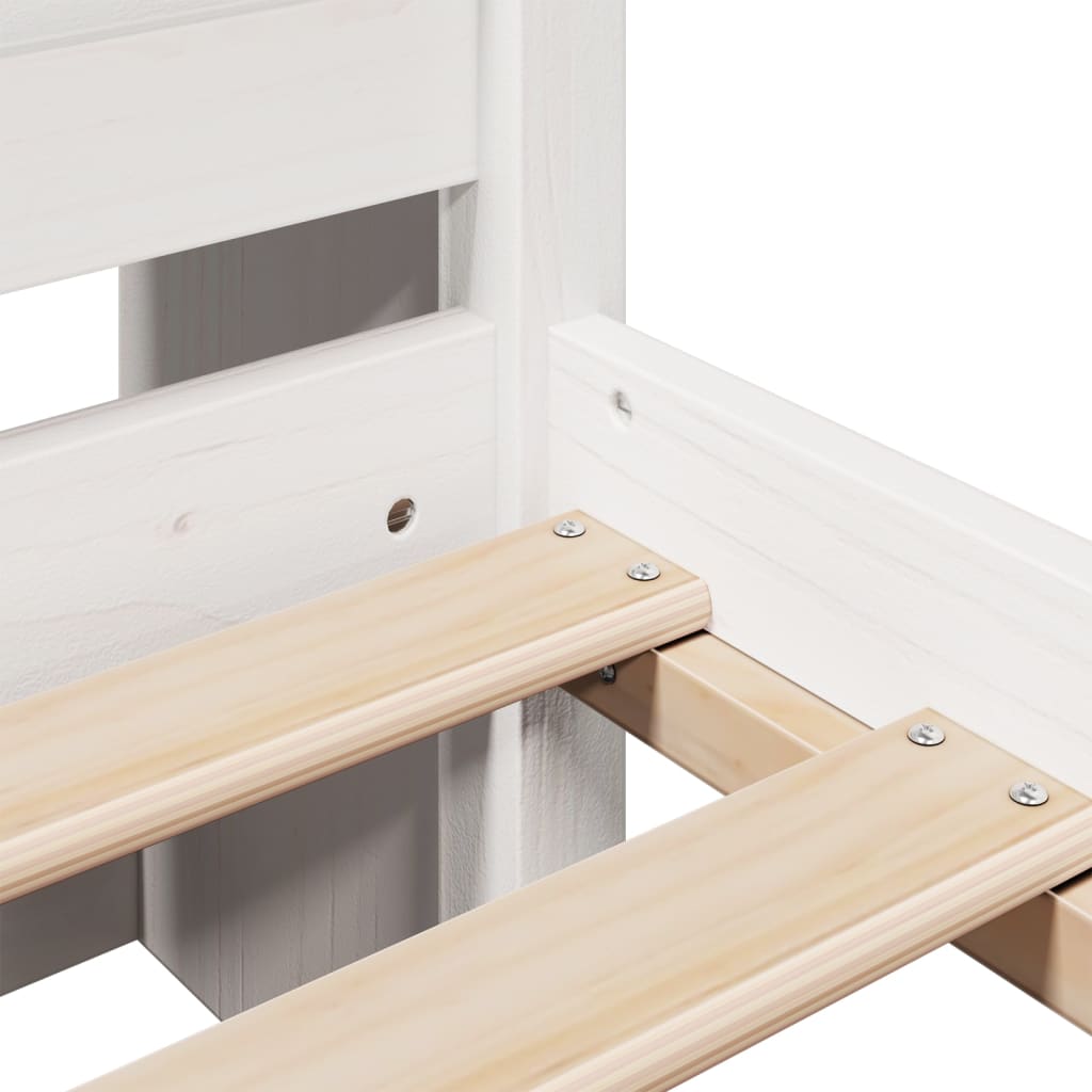Bed Met Boekenkast Zonder Matras Grenenhout 160 x 200 cm