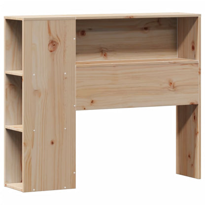 Bed met boekenkast zonder matras massief grenenhout 75x190 cm
