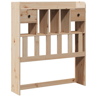 Bed met boekenkast zonder matras massief grenenhout 90x190 cm