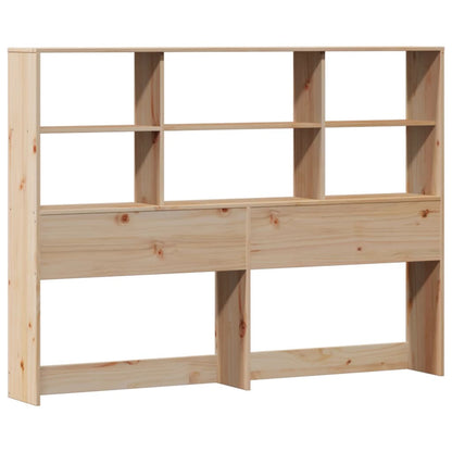 Bed met boekenkast zonder matras massief grenenhout 160x200 cm
